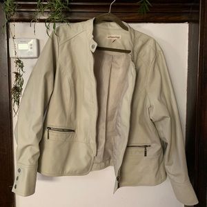 Faux Leather Jacket - Plus Size 2X